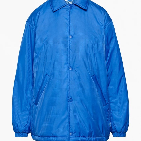Aritzia blue coaches puffer - Picture 3 of 4